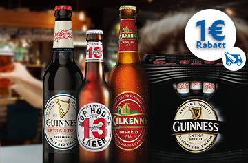Guinness & Kilkenny Rabattaktion 1 Euro - KW 42 bis 44 in 2026